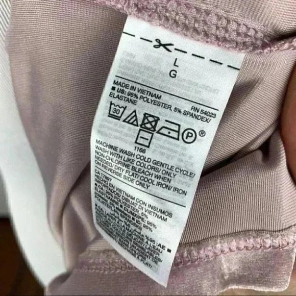 Old Navy womens top size L pink crushed velvet - Picture 8 of 9